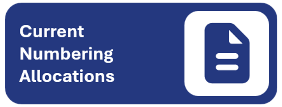 Current Numbering Allocations
